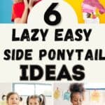 lazy easy hairstyles for school kids side ponytail