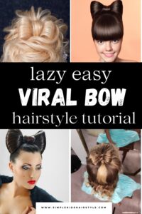 viral bow hairstyle lazy easy hairstyles 2