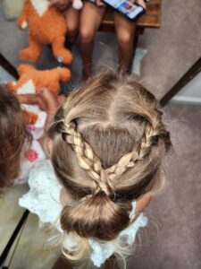 french braided hairstyle ponytail